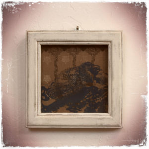 Framed Hand ScreenPrinted Octopus