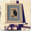 Framed Hand ScreenPrinted Puffin