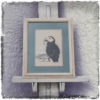 Framed Hand ScreenPrinted Puffin